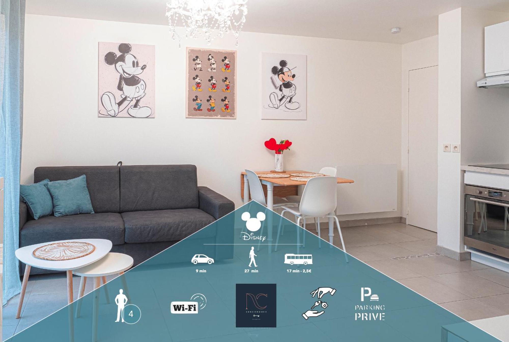 *Disneyland-Paris* 4Pers, Parking, Wifi 쉐시 외부 사진